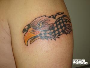 Aigle et drapeau