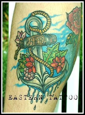 Photo de Ancre, tatouage, ancre réalisé par Eastern Tattoo