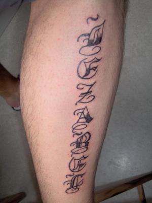 calligraphie gothique