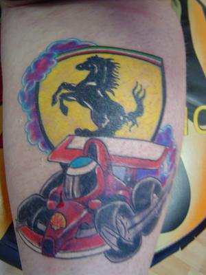 caricature F1 ferrari