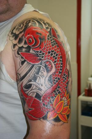 carpe japonaise rouge