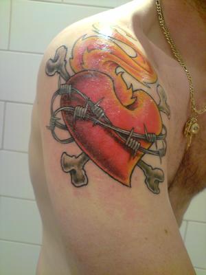 coeur barbelé old school