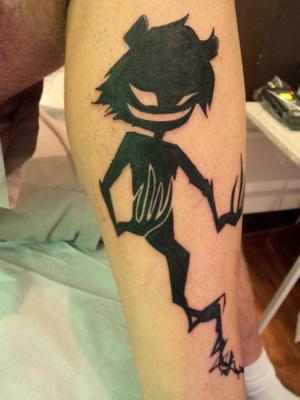 Démon Tim burton stencil