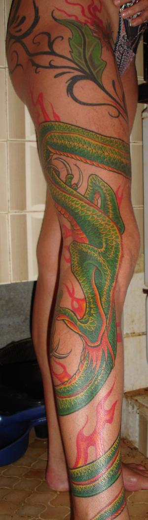 dragon oreintal  en couleur