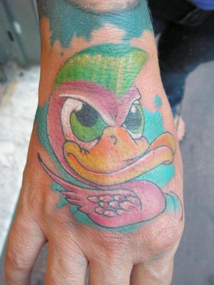 Duck sur la main
