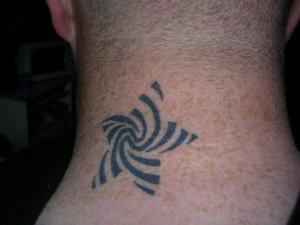 Etoile et spirale tribal