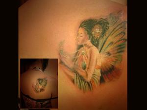 Fée colorée, papillon