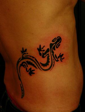 Gecko d'inspiration polynésienne