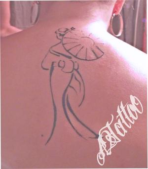 geisha femme dos