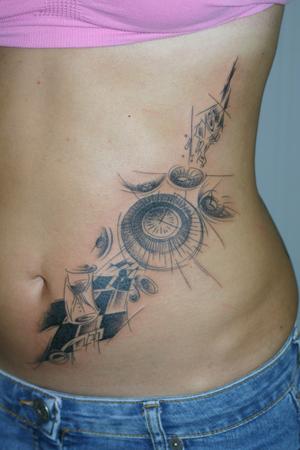 Photo de gribouillis, tatouage, inclassable réalisé par Bodygraphic
