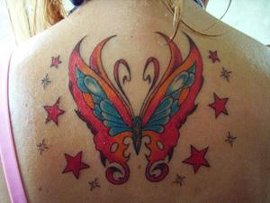 papillon et étoiles