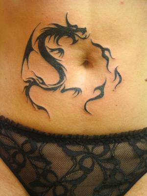 Petit dragon tribal