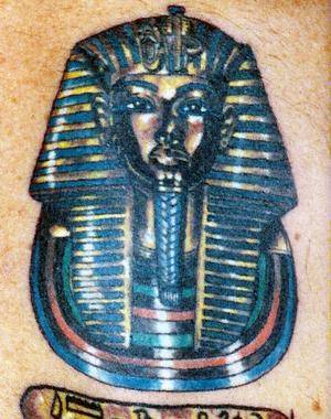 Photo de Pharaon égyptien, portrait, tatouage