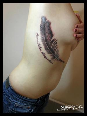 Plume avec ecriture : always a lesson