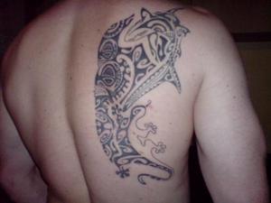 requin et gecko maori