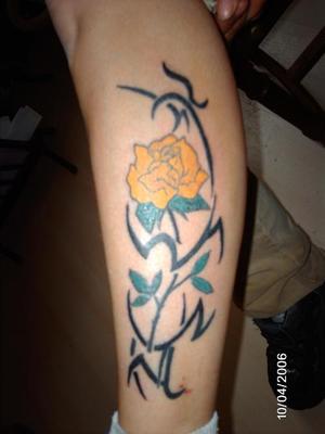 Photo de rose tribal, tribal, noir blanc