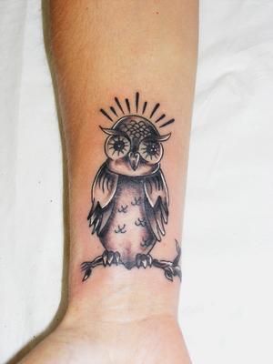 Photo de tatouage chouette, animaux, tatouage réalisé par Eastern Tattoo