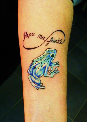 tatouage grenouille