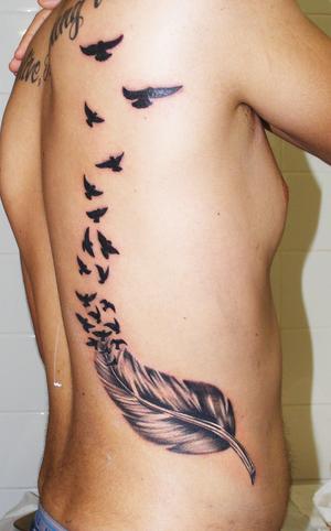 tatouage plume