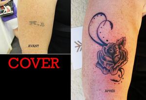 Photo de tatouage rose, fleurs, tatouage réalisé par Eastern Tattoo