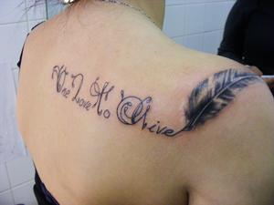 tattoo lettrage