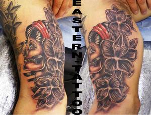 Photo de tattoo old school, tatouage, tattoo old school réalisé par Eastern Tattoo