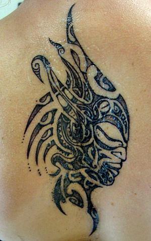 Visage maori