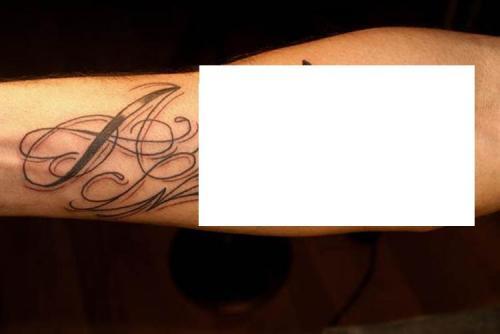 Photo de A calligraphique, écriture, calligraphie