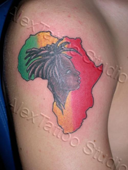 Photo de Afrique, afrique, rasta réalisé par Déco Corps Peau