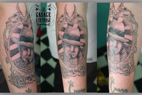Photo de al caponne, tattoo, tatouage