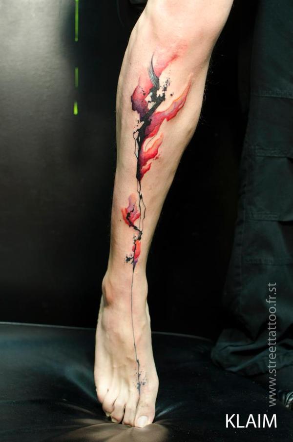 Photo de aquarelle, watercolor1, tatouage, inclassable réalisé par Street Tattoo