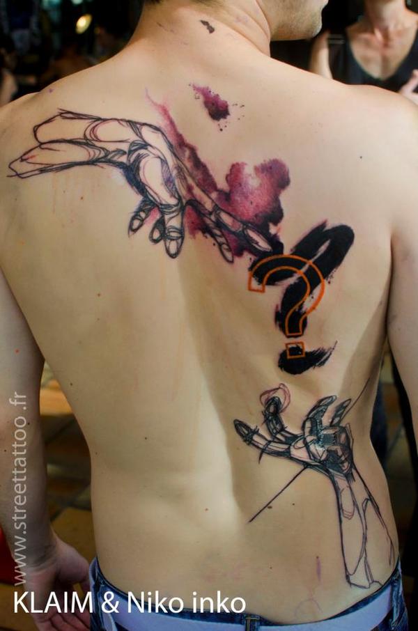 Photo de aquarelle, watercolorza, tatouage, inclassable réalisé par Street Tattoo
