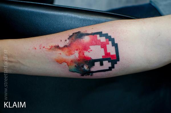 Photo de aquarhfelle, watercolor, tatouage, watercolor réalisé par Street Tattoo