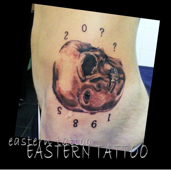 Photo de baby skull, tête de mort, hardcore réalisé par Eastern Tattoo