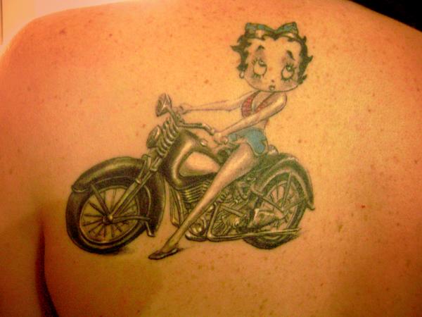betty boop en harley