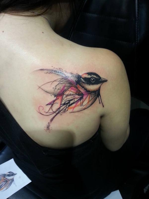 Photo de Bird, bird, tatouage réalisé par Rijdi's Body Art