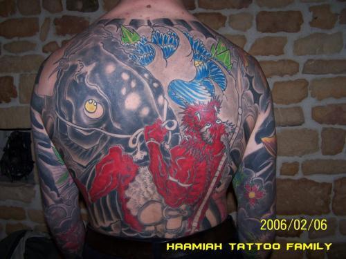 Photo de Carpe et Demon, démon, carpe réalisé par Haamiah Tattoo Family