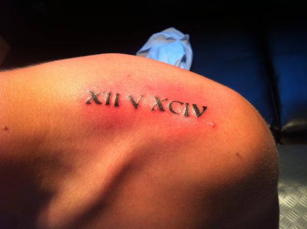 Photo de Chiffre romain, chiffre, tatouage