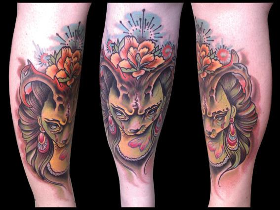 Tatouage réalisé par Misti-Ka Custom Tattoo Shop