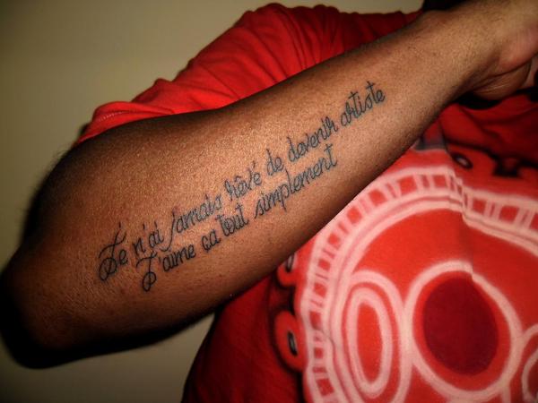 Photo de Citation, tatouage, citation
