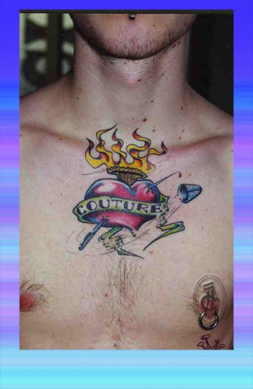 Photo de Coeur old scool, coeur, tatouage