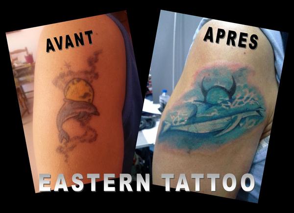 Photo de dauphin, dauphin, animaux réalisé par Eastern Tattoo
