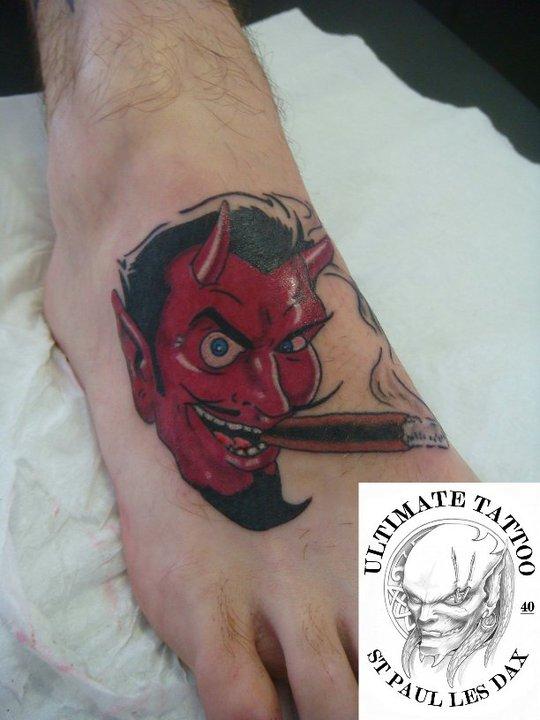 Photo de Diable, diable, tatouage réalisé par Ultimate Tattoo