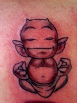 Photo de diablotin, diablotin, tatouage réalisé par chez-nikus