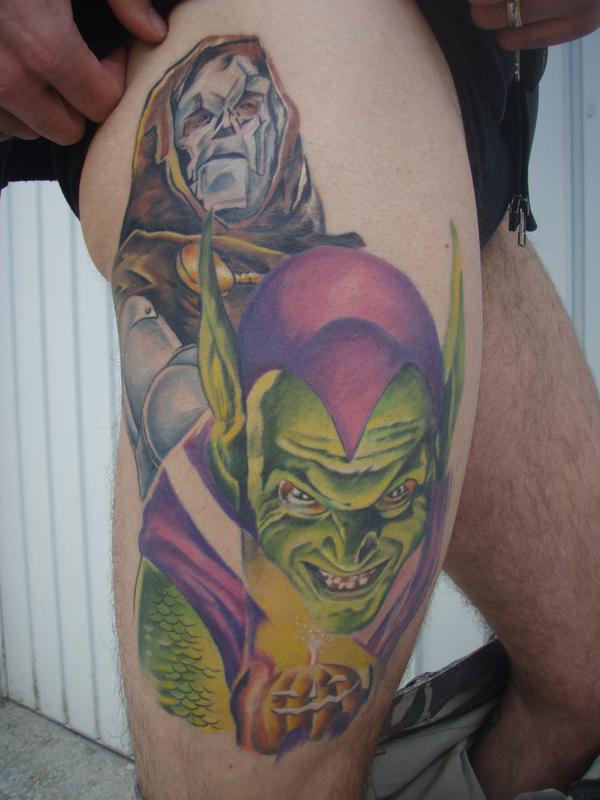 Docteur Octopus et elfe vert