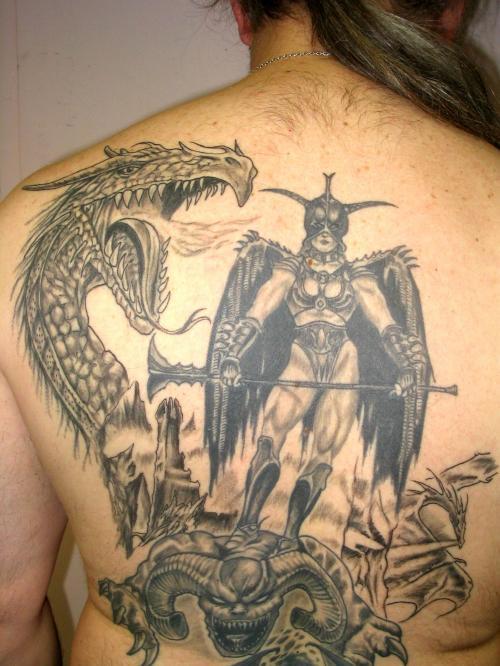 Dragon et chevallier