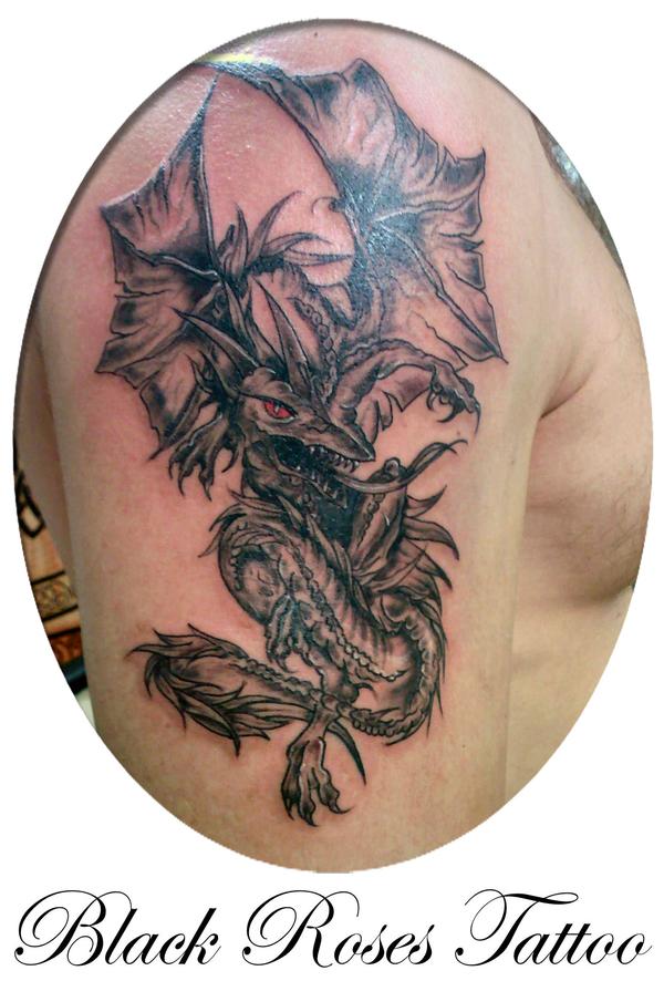 Photo de Dragon fantastique, dragon, fantastique réalisé par Black Roses Tattoo