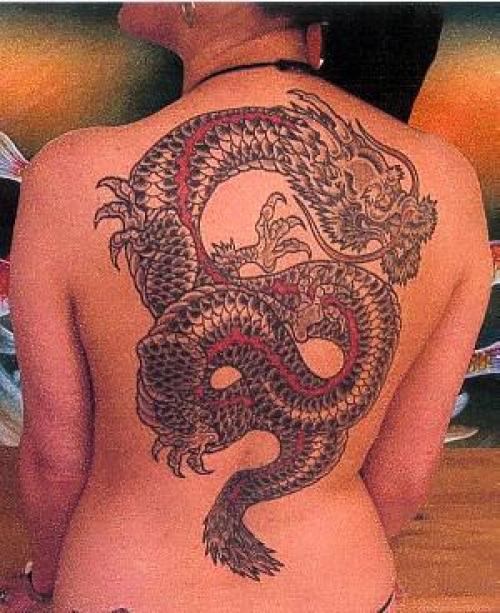 Photo de Dragon gris et rouge, dragon, oriental