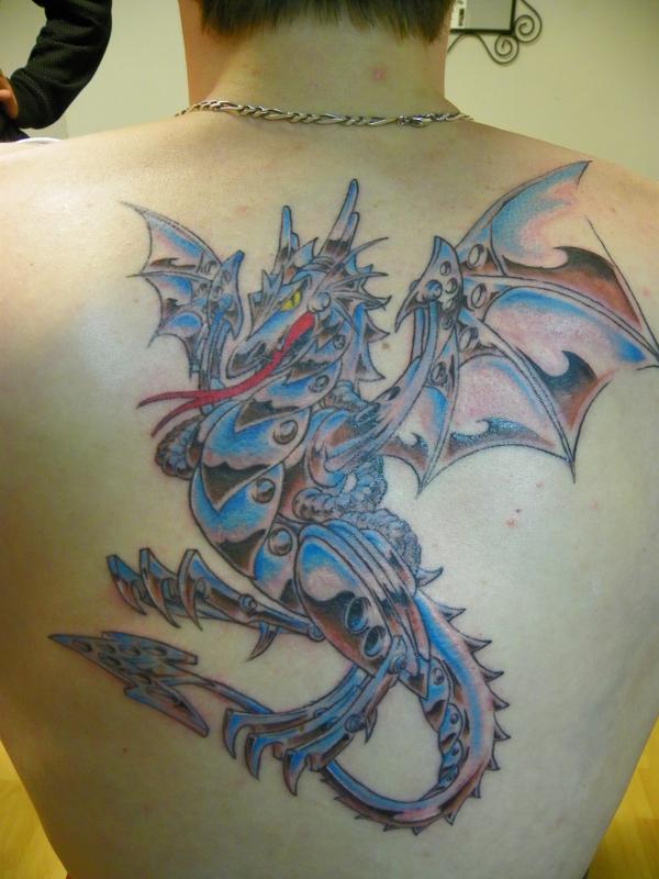 dragon métallique