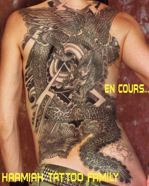 Photo de Dragon oriental ailé, ailes, dragon réalisé par Haamiah Tattoo Family